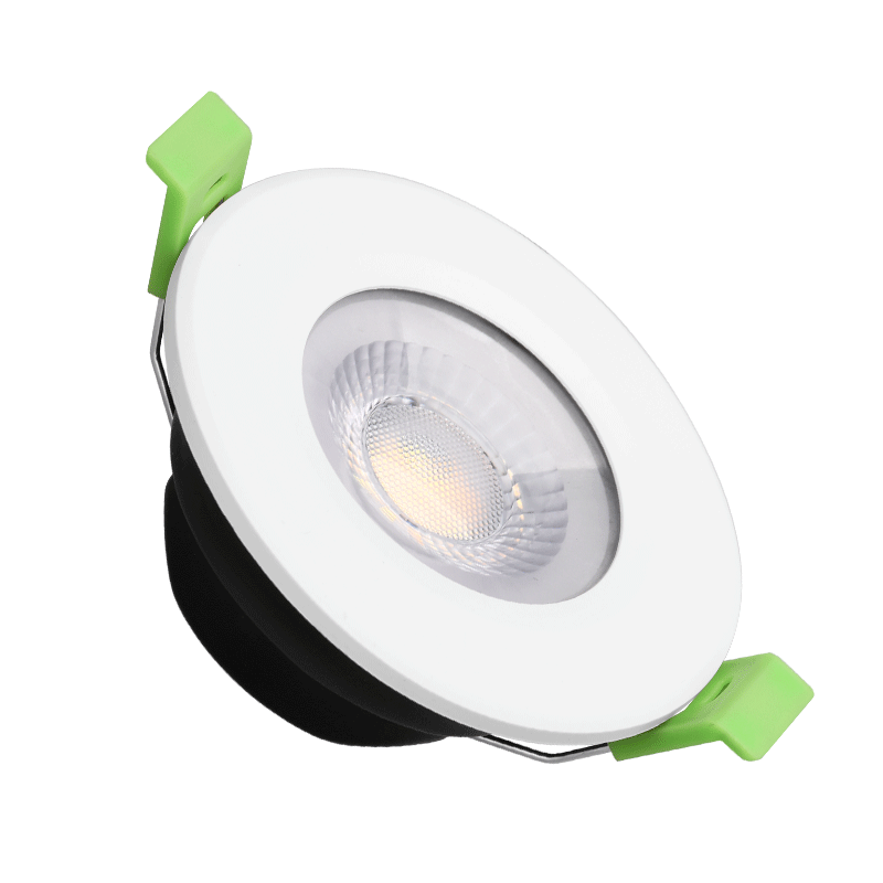 6W, fire-rated downlight with slim design, Triac dimmable, IP65 with 3 CCT/ 4CCT, power selectable